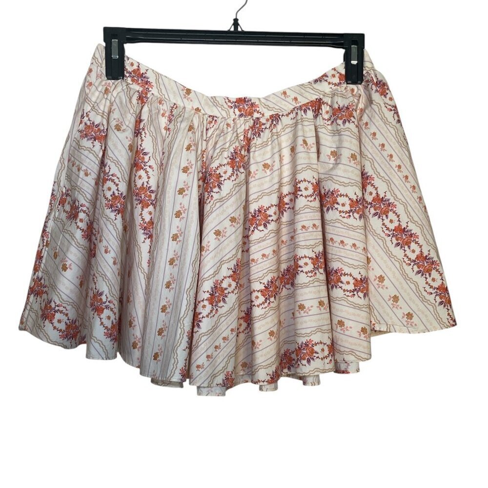 Free People Gala Printed Mini Skirt sz M